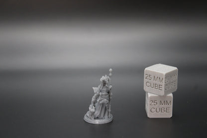 Dragonkin Druid Female Fox Staff 32mm Miniature Dnd Skirmish