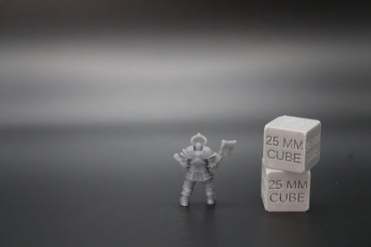 Dark Crusader Death Knight Axe 1of4 32mm Miniature Dnd Oldhammer Heroquest