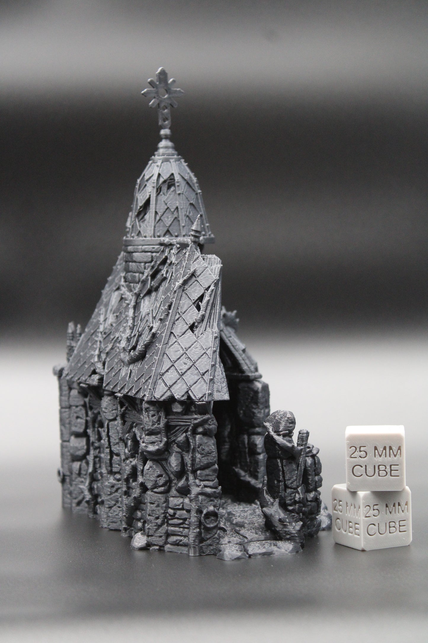 Tabletop Terrain Chapel Church Temple Ruin Dnd Skirmish Trench 32mm