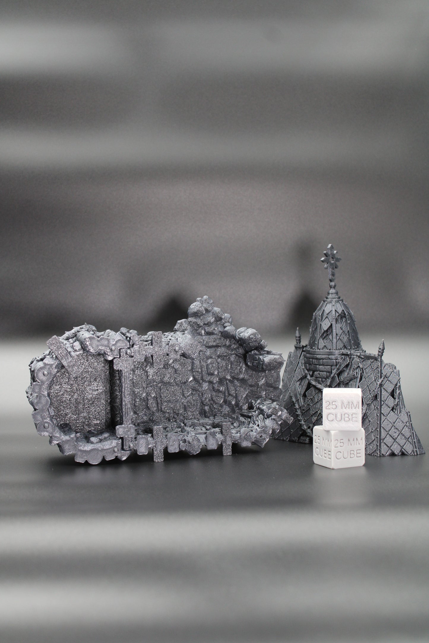 Tabletop Terrain Chapel Church Temple Ruin Dnd Skirmish Trench 32mm