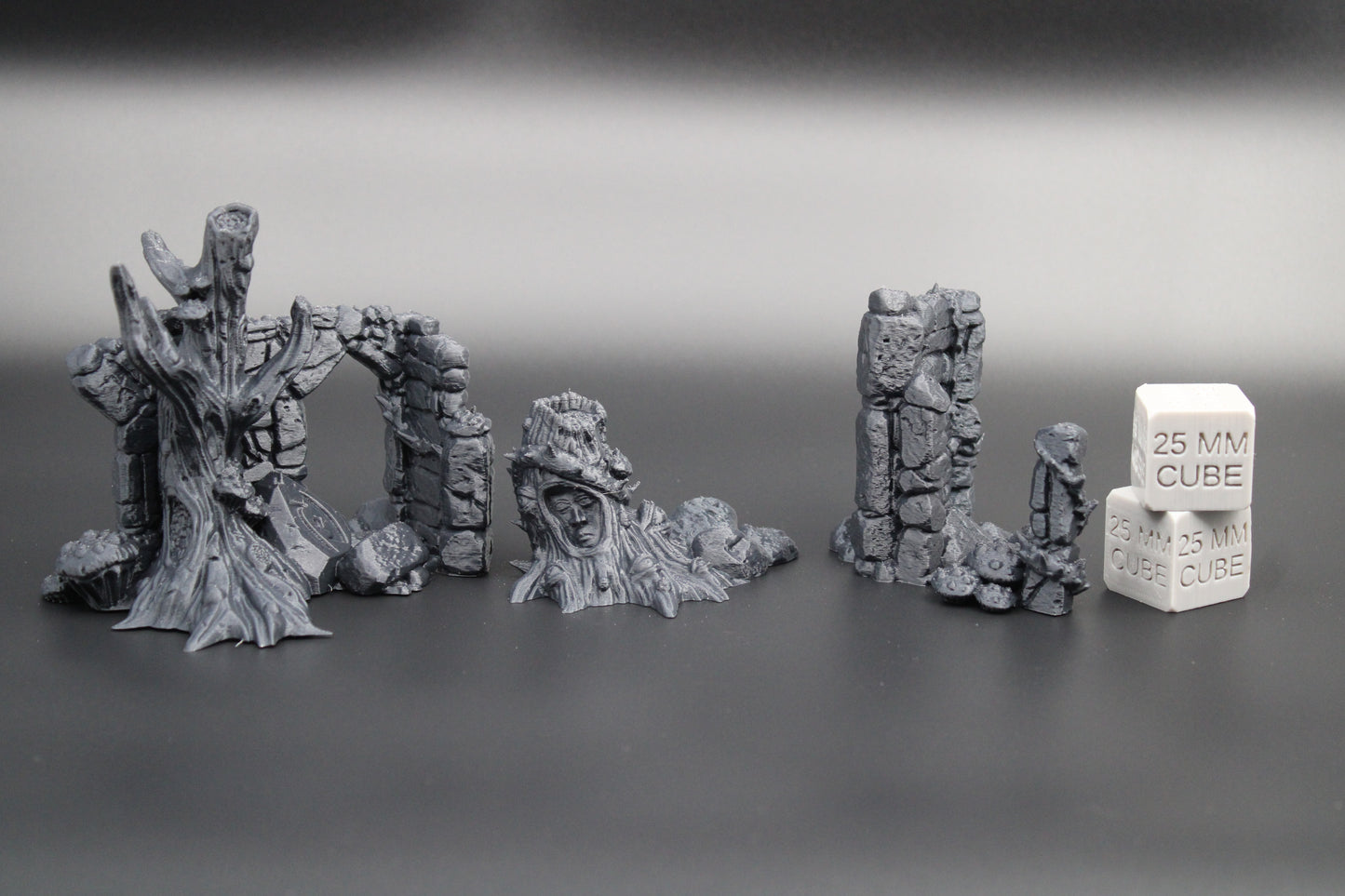 Tabletop Terrain Scenery Ruin Scatter Living Stump Wall Gate Dnd Skirmish 28-32mm