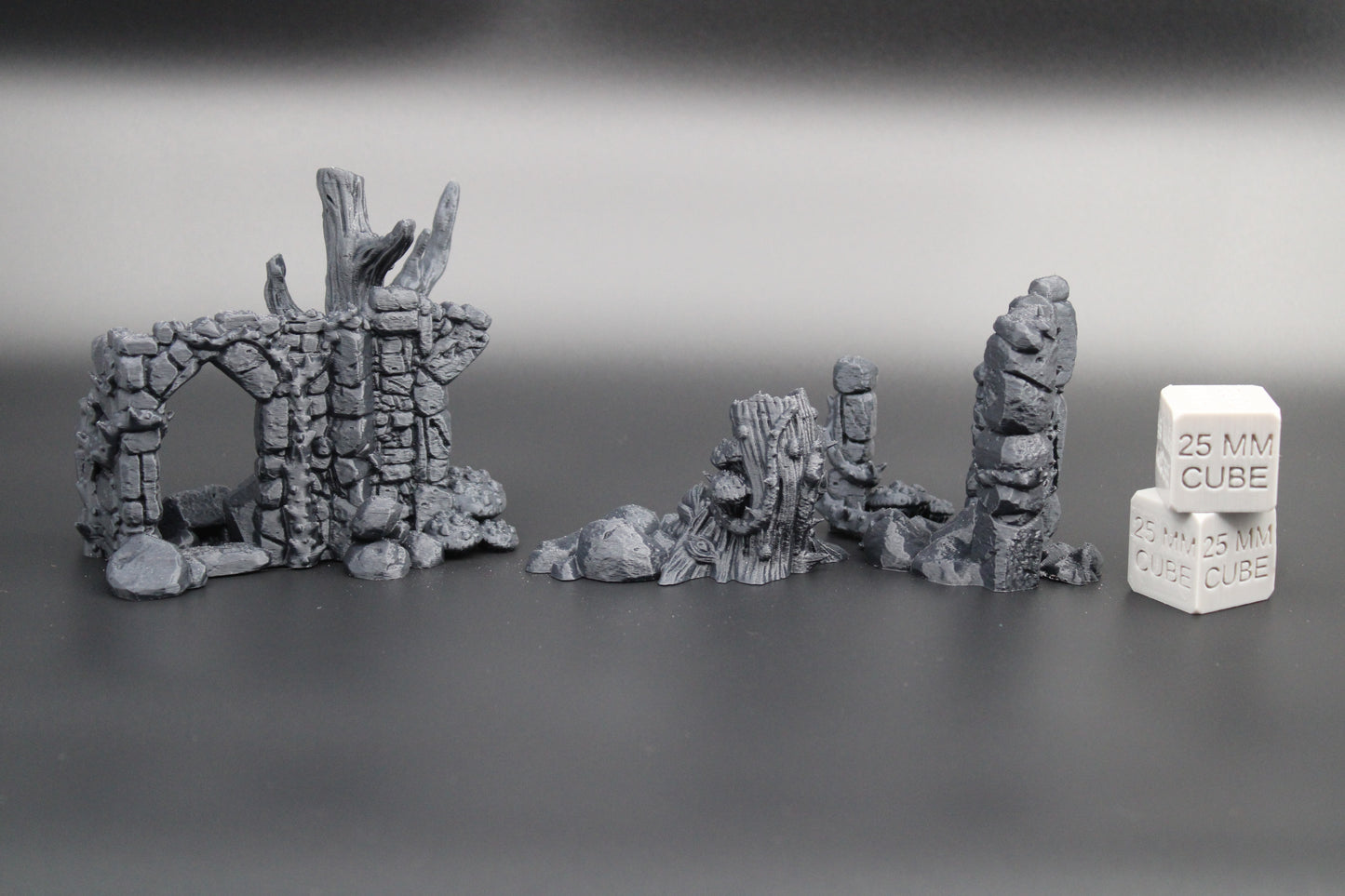 Tabletop Terrain Scenery Ruin Scatter Living Stump Wall Gate Dnd Skirmish 28-32mm