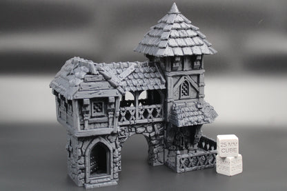 Tabletop Terrain Garrison Guard Post Barracks Dnd RPG Skirmish 32mm