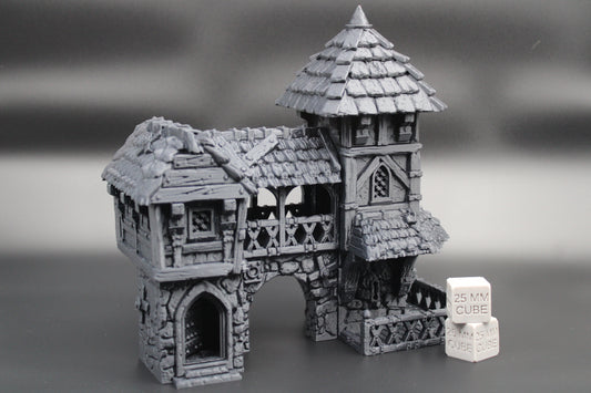 Tabletop Terrain Garrison Guard Post Barracks Dnd RPG Skirmish 32mm