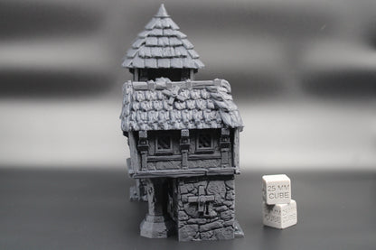 Tabletop Terrain Garrison Guard Post Barracks Dnd RPG Skirmish 32mm