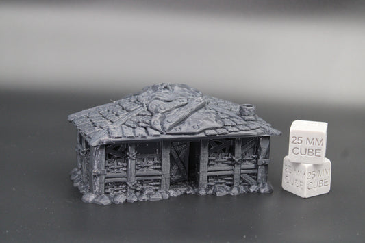 Tabletop Terrain Slum Shack House Dnd RPG Skirmish 32mm