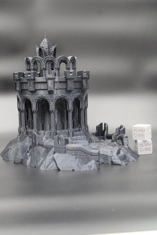 Tabletop Terrain Elven Fort Outpost Tower Temple Dnd RPG wargame skirmish 28mm