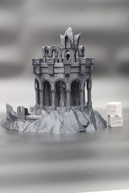 Tabletop Terrain Elven Fort Outpost Tower Temple Dnd RPG wargame skirmish 28mm