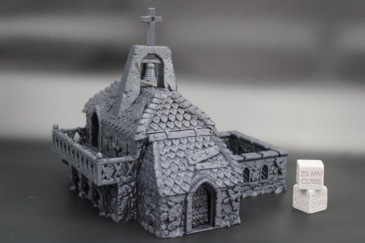 Tabletop Terrain Monastery Temple Dnd RPG Skirmish 32mm