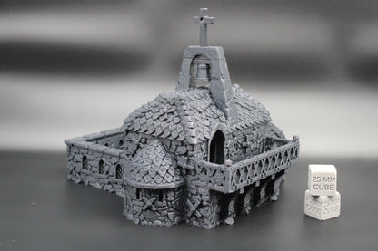 Tabletop Terrain Monastery Temple Dnd RPG Skirmish 32mm