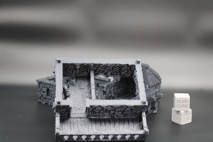 Tabletop Terrain Monastery Temple Dnd RPG Skirmish 32mm