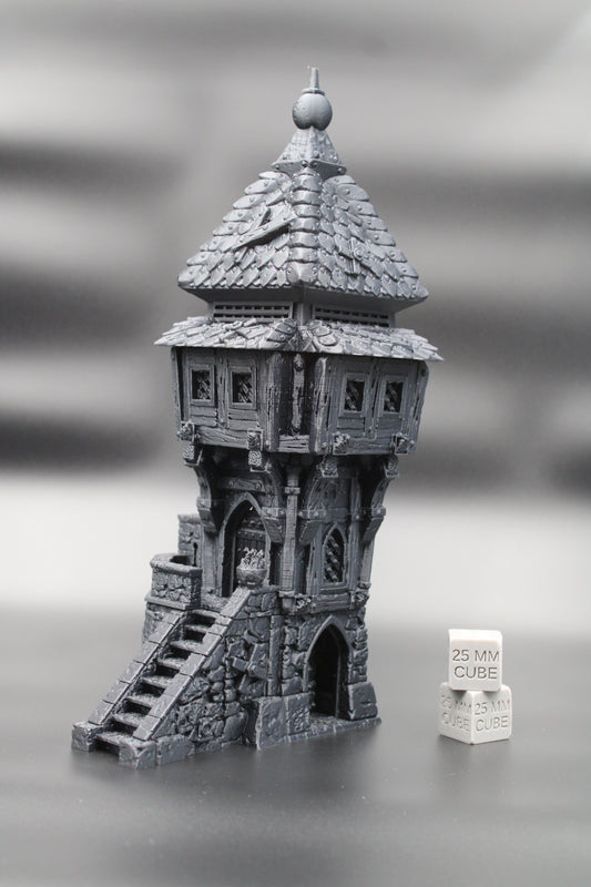 Tabletop Terrain Guard Tower Dnd RPG Skirmish 32mm