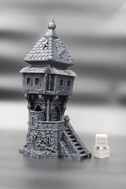 Tabletop Terrain Guard Tower Dnd RPG Skirmish 32mm