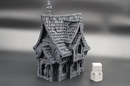 Tabletop Terrain Medieval Cottage Dnd RPG wargame skirmish 28-32mm
