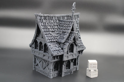Tabletop Terrain Medieval Cottage Dnd RPG wargame skirmish 28-32mm