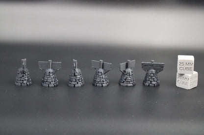 Tabletop Terrain Sign Objective Marker Scatter x6 Dnd RPG Wargame Skirmish 28mm