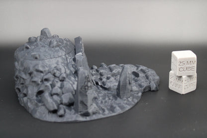 Tabletop Terrain Forest Barrow Burial Mound Tomb Dnd RPG Wargame Skirmish 28mm