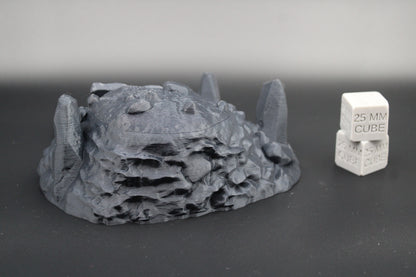 Tabletop Terrain Forest Barrow Burial Mound Tomb Dnd RPG Wargame Skirmish 28mm