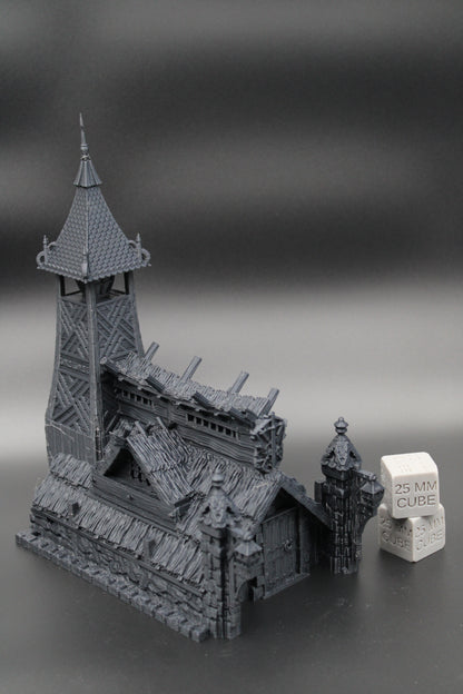 Tabletop Terrain Viking Temple Warchief Dnd RPG Wargame Skirmish 28mm