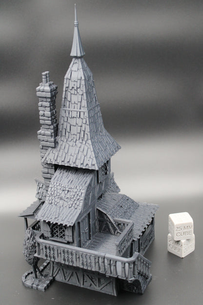 Tabletop Terrain Wizard Tinkerer Artificer House Dnd RPG Wargame Skirmish 28mm