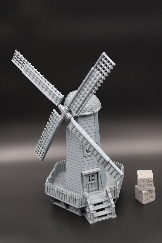 Tabletop Terrain Medieval Windmill Dnd RPG wargame skirmish 28mm