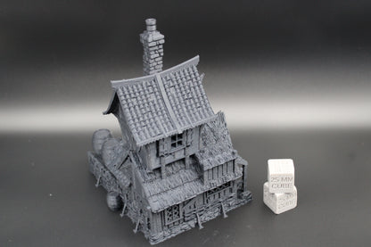 Tabletop Terrain Wood Fired Distillery Potion Maker Dnd RPG wargame skirmish 28mm