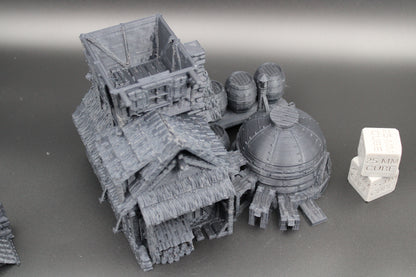 Tabletop Terrain Wood Fired Distillery Potion Maker Dnd RPG wargame skirmish 28mm