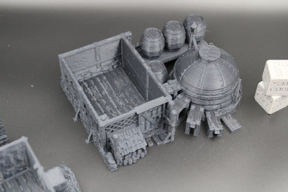 Tabletop Terrain Wood Fired Distillery Potion Maker Dnd RPG wargame skirmish 28mm