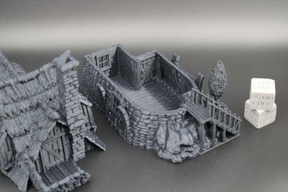 Tabletop Terrain Fantasy Farm House Dnd RPG wargame skirmish 28mm