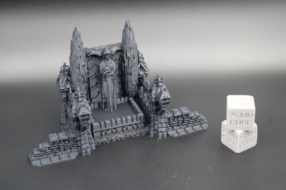 Tabletop Terrain Medieval Angel Fountain Town Center Dnd RPG wargame skirmish 28mm