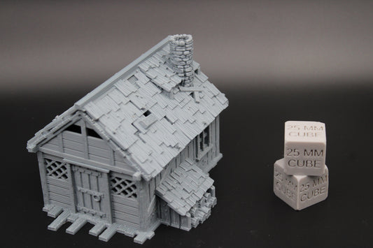 Tabletop Terrain Fantasy Woodsman Hunter Cabin Dnd RPG wargame skirmish 28mm