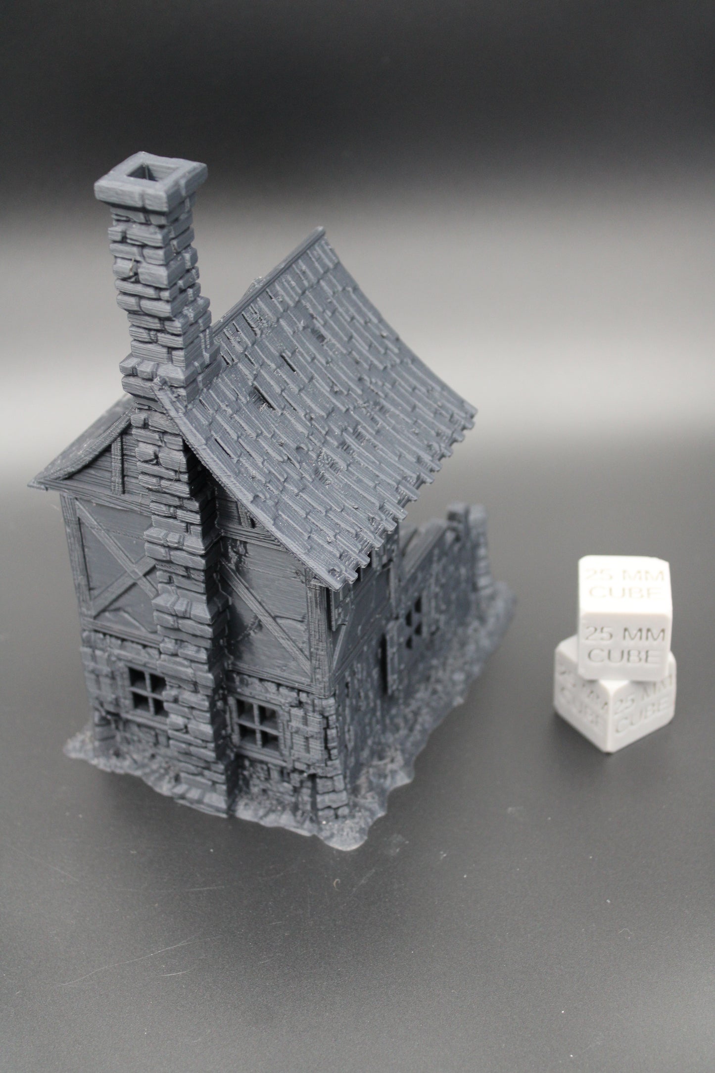 Tabletop Terrain Fantasy 3 Story Cabin Ruin Dnd RPG wargame skirmish 28mm