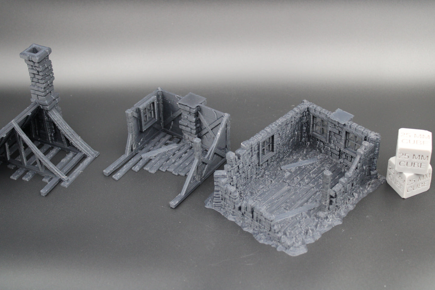 Tabletop Terrain Fantasy 3 Story Cabin Ruin Dnd RPG wargame skirmish 28mm
