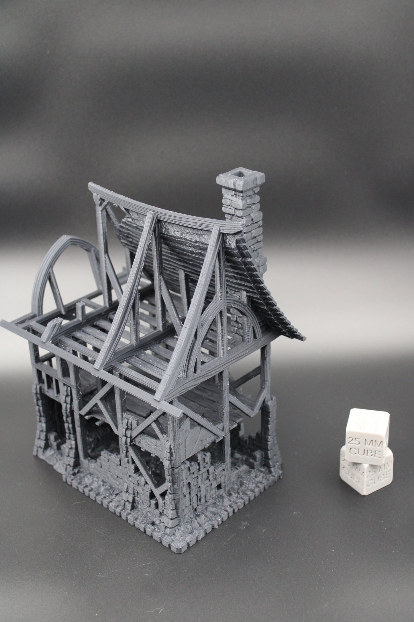 Tabletop Terrain Fantasy Row House Ruin Dnd RPG wargame skirmish 28mm