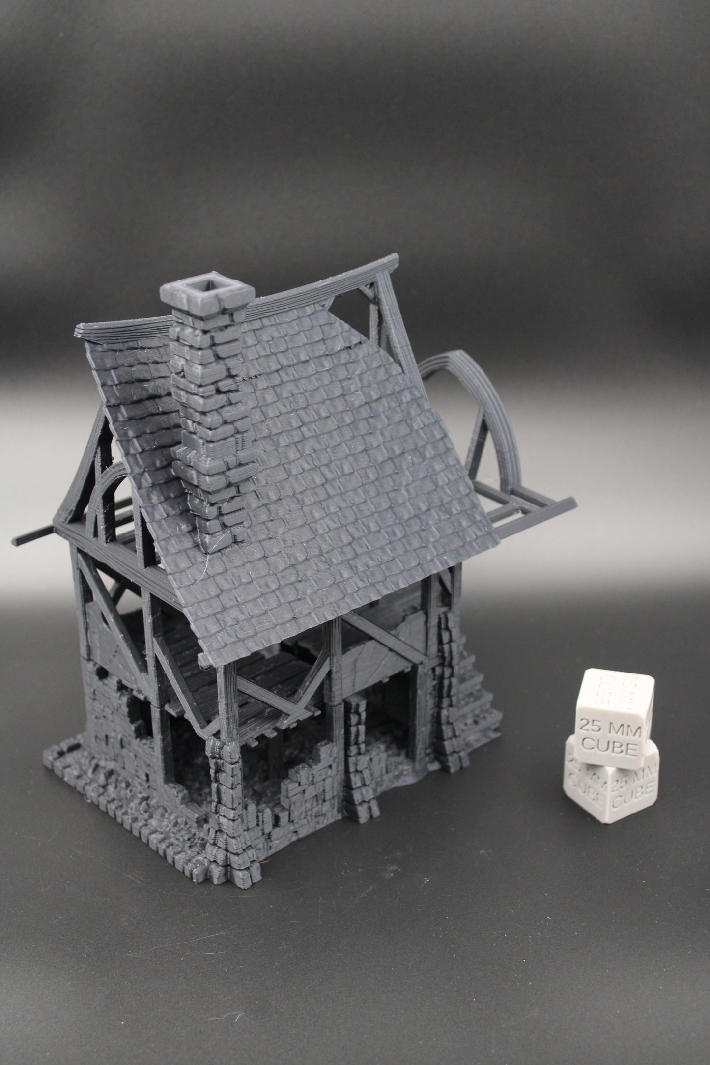 Tabletop Terrain Fantasy Row House Ruin Dnd RPG wargame skirmish 28mm