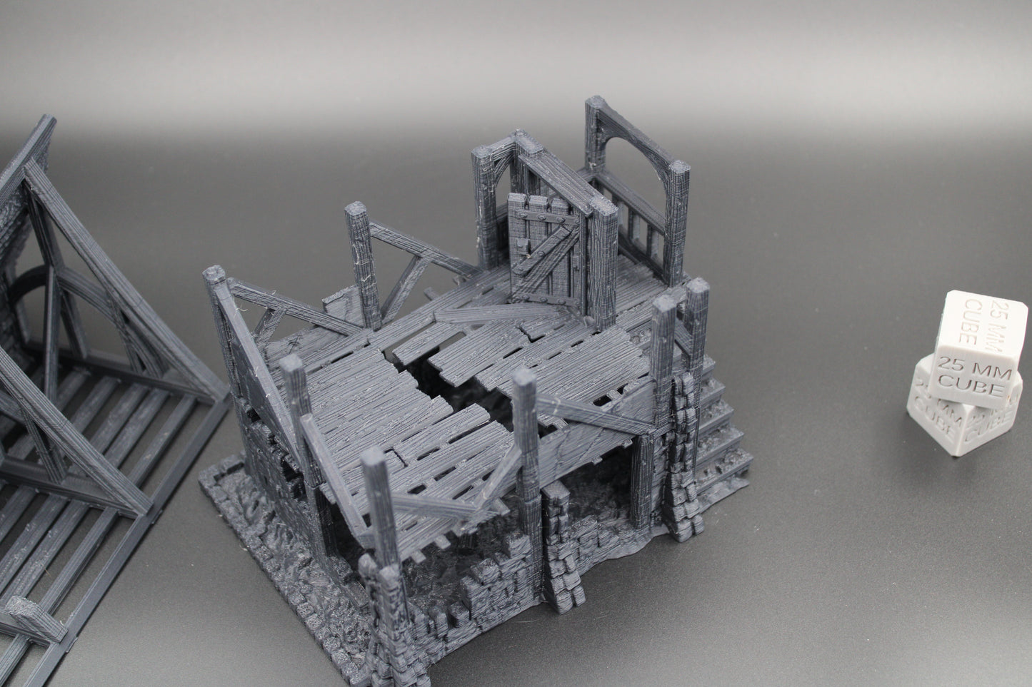Tabletop Terrain Fantasy Row House Ruin Dnd RPG wargame skirmish 28mm