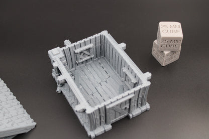 Tabletop Terrain Fantasy Woodsman Hunter Cabin Lodge Dnd RPG wargame skirmish 28mm