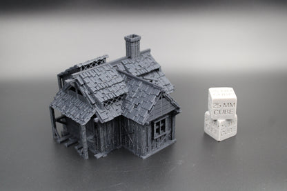 Tabletop Terrain Fantasy Cabin Shack Dnd RPG wargame skirmish 28mm