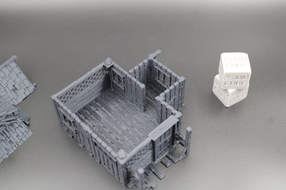 Tabletop Terrain Fantasy Cabin Shack Dnd RPG wargame skirmish 28mm