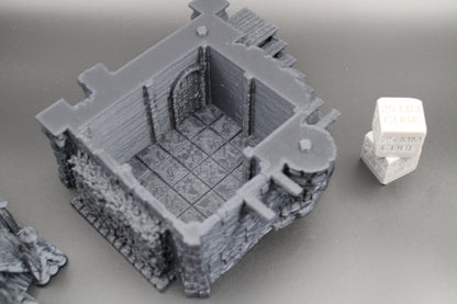 Tabletop Terrain Fantasy Manor House Dnd RPG wargame skirmish 28mm
