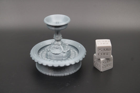 Tabletop Terrain Medieval Round Fountain Dnd RPG wargame skirmish 28mm