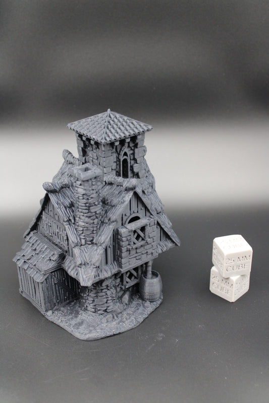 Tabletop Terrain Fantasy Hedge Witch Cottage Dnd RPG wargame skirmish 28mm