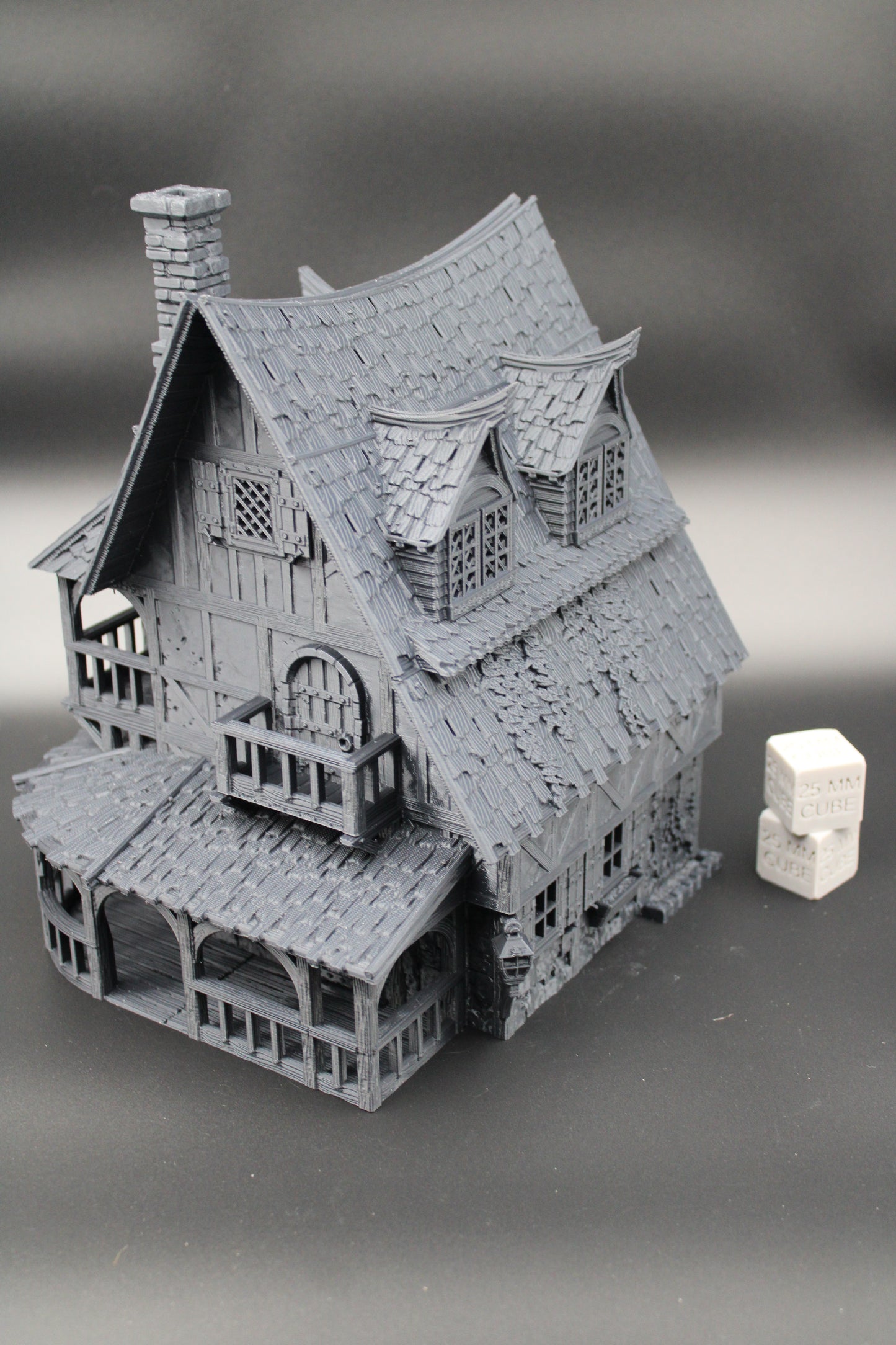 Tabletop Terrain Fantasy Blue Donkey Inn Dnd RPG wargame skirmish 28mm