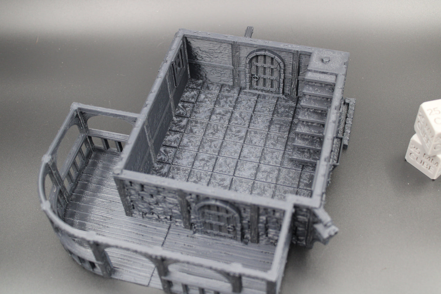Tabletop Terrain Fantasy Blue Donkey Inn Dnd RPG wargame skirmish 28mm