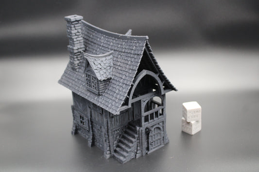 Tabletop Terrain Fantasy Row House Dnd RPG wargame skirmish 28mm