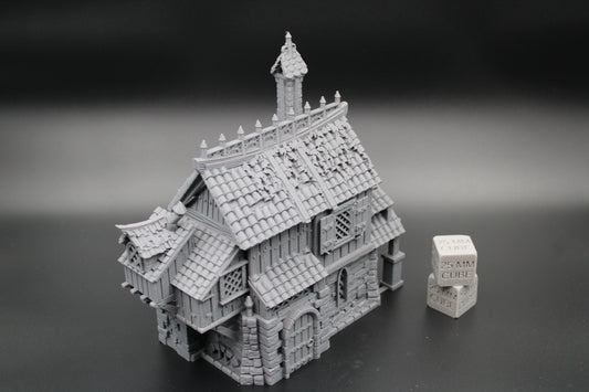 Tabletop Terrain Fantasy Captains House Dnd Rpg Wargame Skirmish 28mm