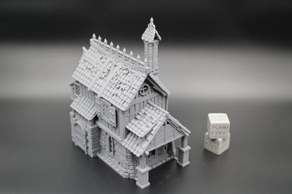 Tabletop Terrain Fantasy Captains House Dnd Rpg Wargame Skirmish 28mm
