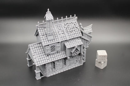 Tabletop Terrain Fantasy Captains House Dnd Rpg Wargame Skirmish 28mm