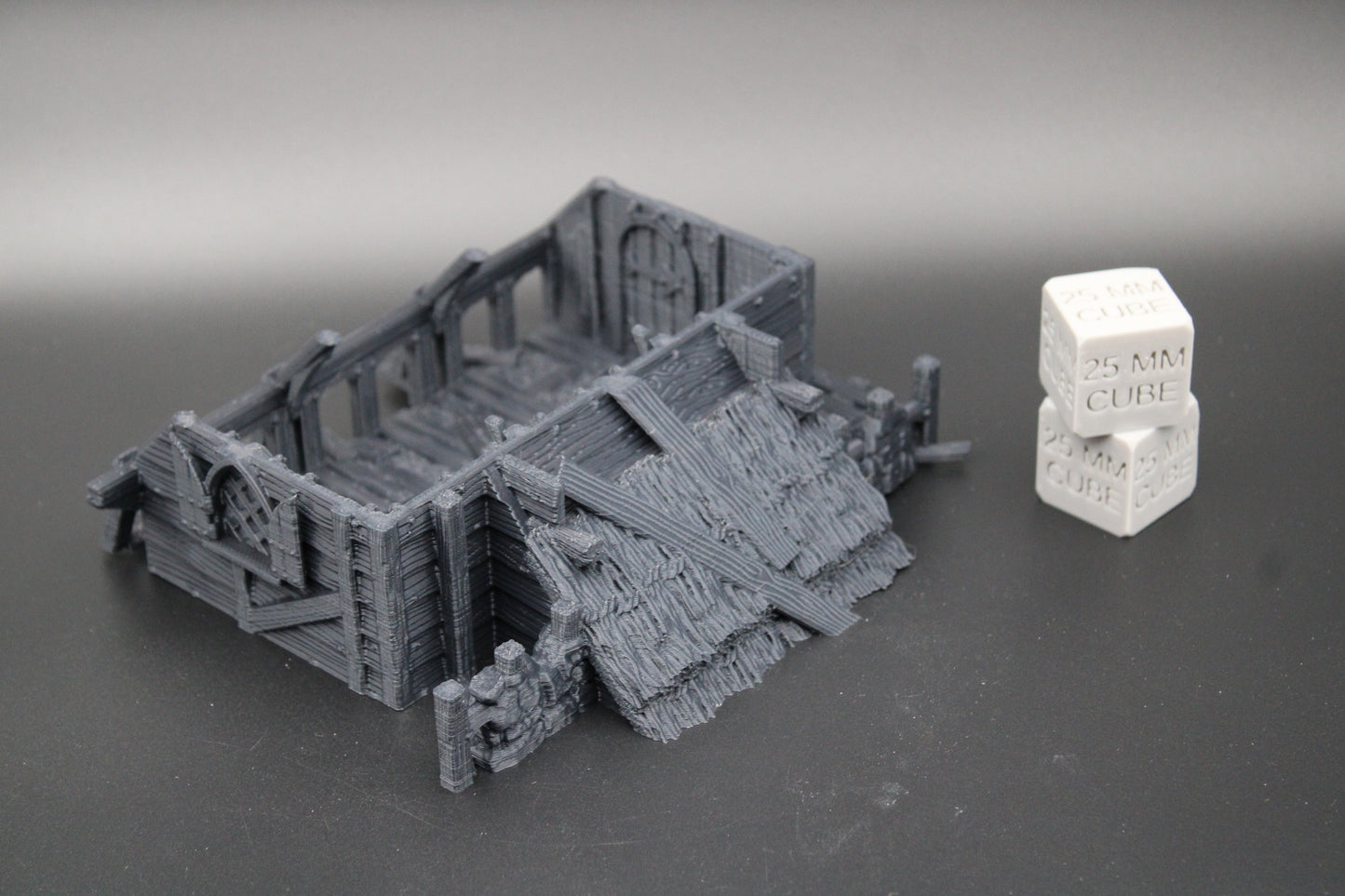 Tabletop Terrain Fantasy House Ruin 2 Dnd RPG wargame skirmish 28mm
