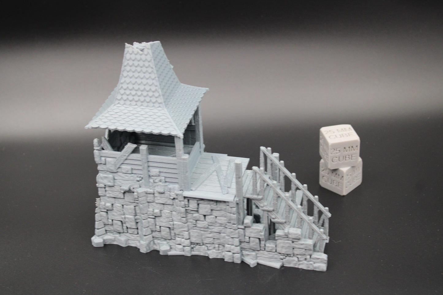 Tabletop Terrain Fantasy Multi Level House Ruin Dnd RPG wargame skirmish 28mm